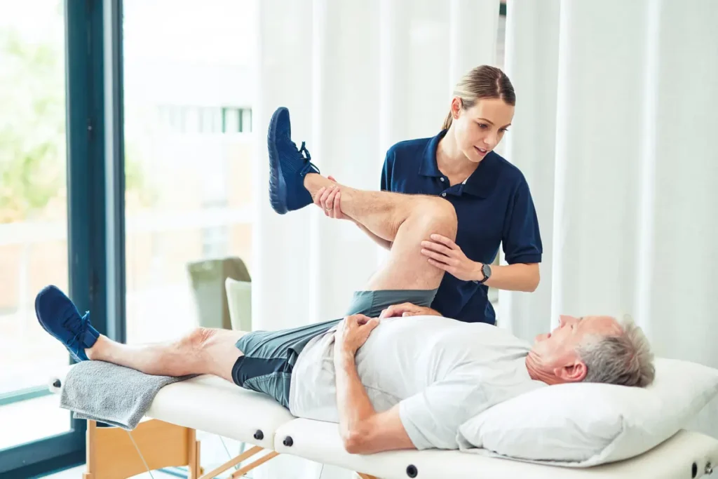 Image of a person engaged in body toning exercises, showcasing accessibility for individuals with disabilities Southampton 	