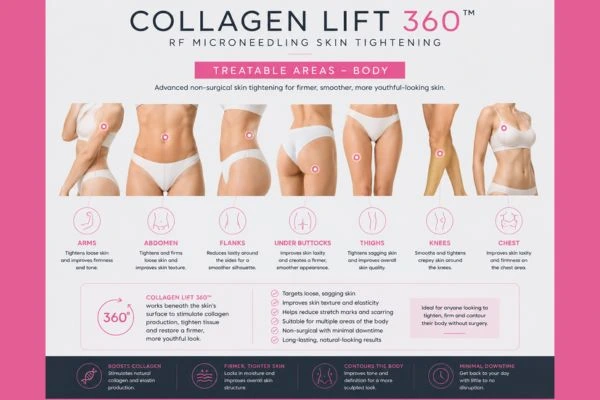 Collagen Lift 360 Southampton 	 for areas of the body.