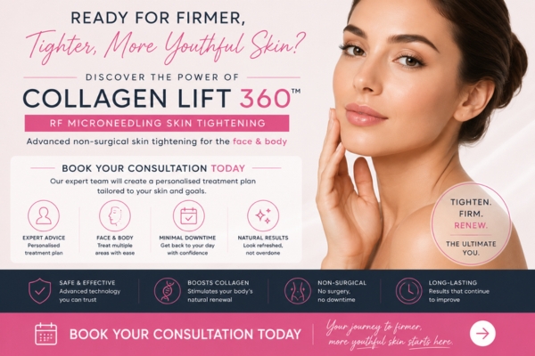 Book your collagen lift 360 Southampton 	 today